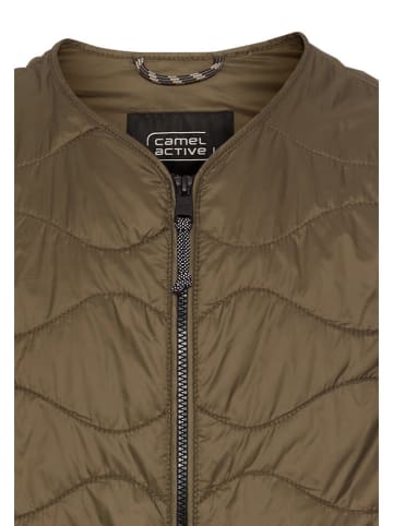Camel Active Doorgestikte bodywarmer lichtbruin