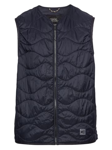 Camel Active Doorgestikte bodywarmer donkerblauw