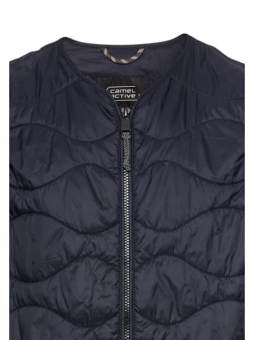Camel Active Doorgestikte bodywarmer donkerblauw
