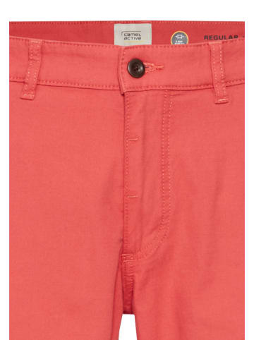 Camel Active Chinoshort - regular fit - rood