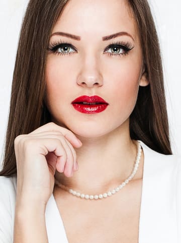 Pearline Parelketting wit - (L)42 cm