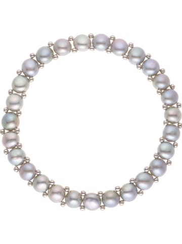 Pearline Perlen-Armband in Grau