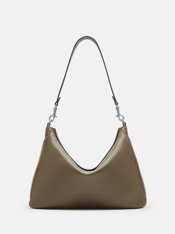 Liebeskind Berlin Leren schoudertas "Abigail" kaki - (B)32 x (H)24 x (D)13 cm