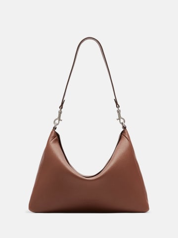 Liebeskind Berlin Leren schoudertas "Abigail" lichtbruin - (B)32 x (H)24 x (D)13 cm