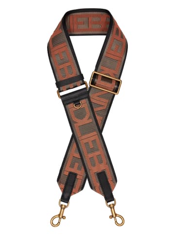 Liebeskind Berlin Schouderriem bruin/oranje - (L)110 cm