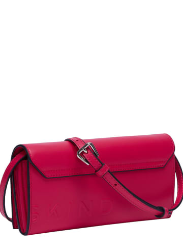 Liebeskind Berlin Leren schoudertas fuchsia - (B)21 x (H)11 x (D)2 cm