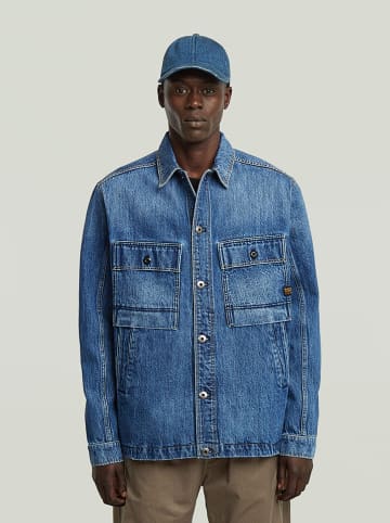 G-Star Kurtka dżinsowa w kolorze niebieskim