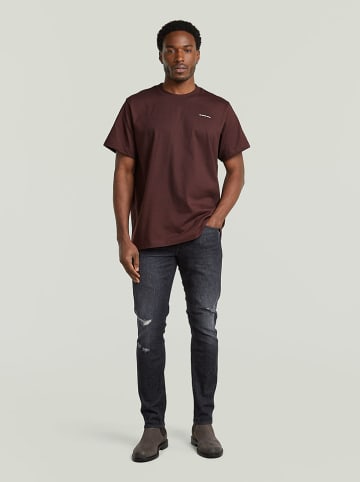 G-Star Koszulka w kolorze ciemnobrązowym