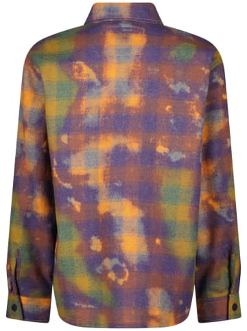 Vingino Hemd in Khaki/ Lila/ Orange
