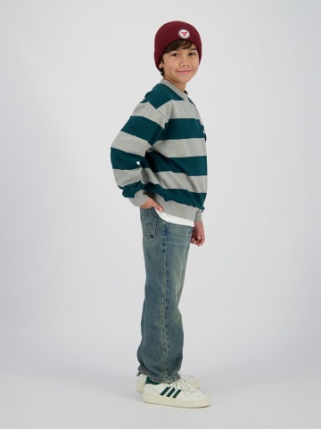 Vingino Sweatshirt "Nikos" in Türkis/ Grau