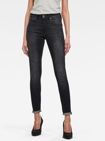 G-Star Dżinsy "3301" - Skinny fit - w kolorze antracytowym