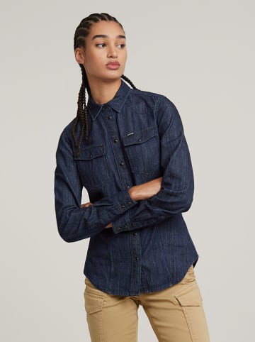 G-Star Spijkerblouse - slim fit - donkerblauw