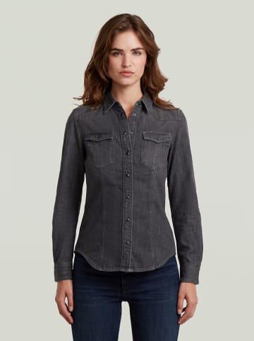 G-Star Spijkerblouse - slim fit - antraciet