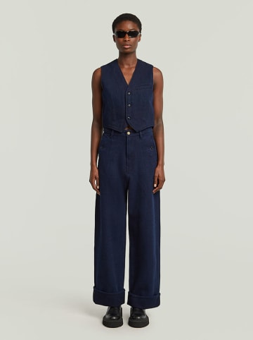 G-Star Kamizelka dżinsowa w kolorze granatowym