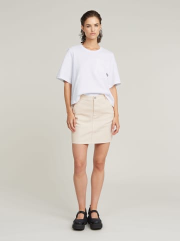 G-Star Spódnica dżinsowa w kolorze kremowym