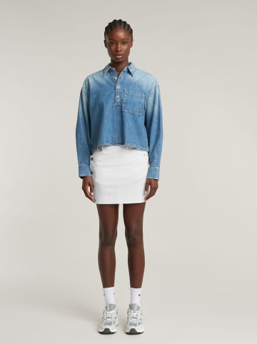 G-Star Spódnica dżinsowa w kolorze białym