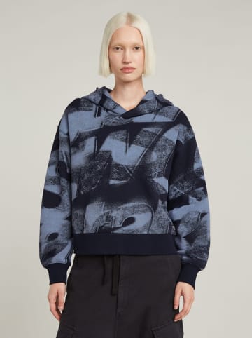 G-Star Hoodie donkerblauw/zwart