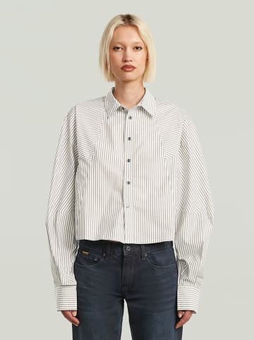 G-Star Blouse - loose fit - wit/kaki