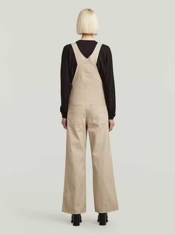 G-Star Ogrodniczki dżinsowe w kolorze beżowym