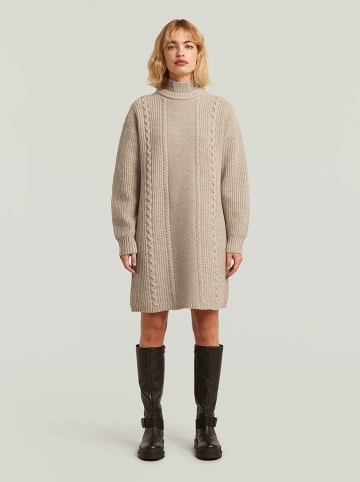 G-Star Wełniana sukienka w kolorze beżowym