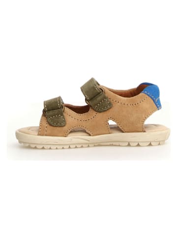 Naturino Leder-Sandalen "Sky" in Hellbraun/ Khaki