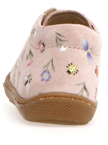 Naturino Skórzane buty "Cocoon" w kolorze jasnoróżowym do nauki chodzenia