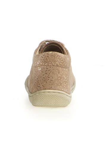 Naturino Leren loopleerschoenen "Cocoon" beige/goudkleurig