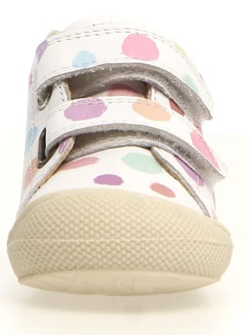 Naturino Leder-Lauflernschuhe "Cocoon" in Weiß/ Bunt