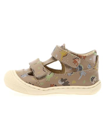 Naturino Leder-Halbsandalen "Puffy" in Hellbraun