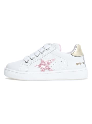 Naturino Leder-Sneakers "Pinn" in Weiß