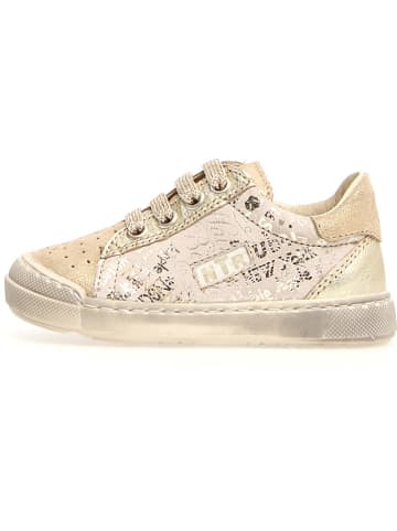 Naturino Leder-Sneakers "Faluk" in Beige/ Gold