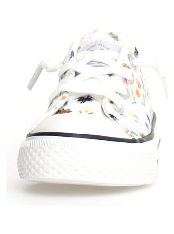 Naturino Sneakersy "Ayasy" w kolorze białym ze wzorem
