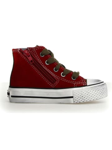 Naturino Leren sneakers blauw/rood