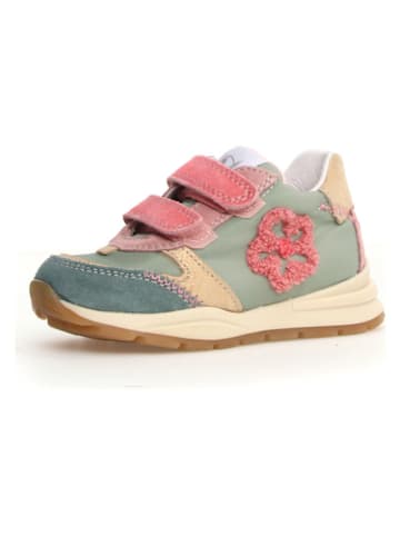 Naturino Leder-Sneakers "Quelly" in Hellblau/ Rosa