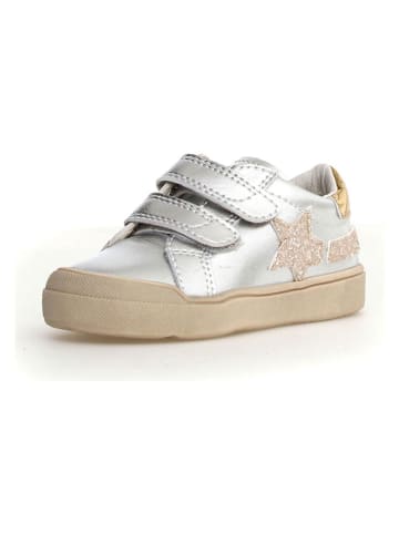 Naturino Leder-Sneakers "Singery" in Silber