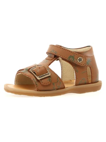 Naturino Skórzane sandały "Quarzo" w kolorze jasnobrązowym