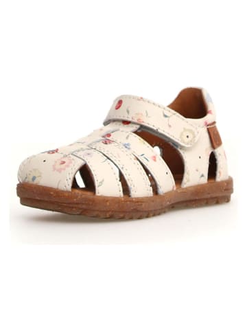 Naturino Skórzane półsandały "See" w kolorze beżowym