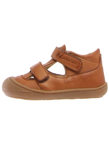 Naturino Leder-Halbsandalen "Puffy" in Hellbraun