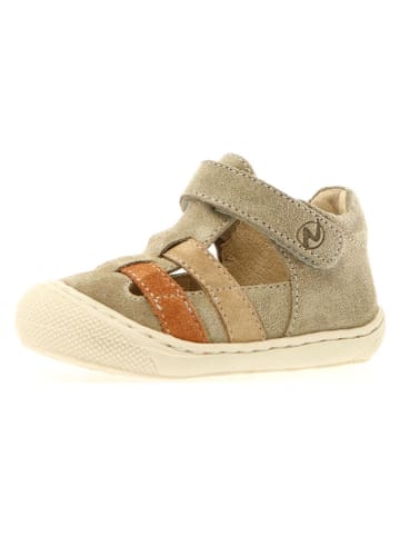 Naturino Leder-Halbsandalen "Bede" in Khaki