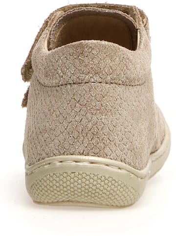 Naturino Skórzane buty "Cocoon" w kolorze beżowym do nauki chodzenia