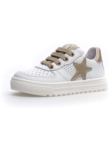 Naturino Skórzane sneakersy "Hess" w kolorze białym