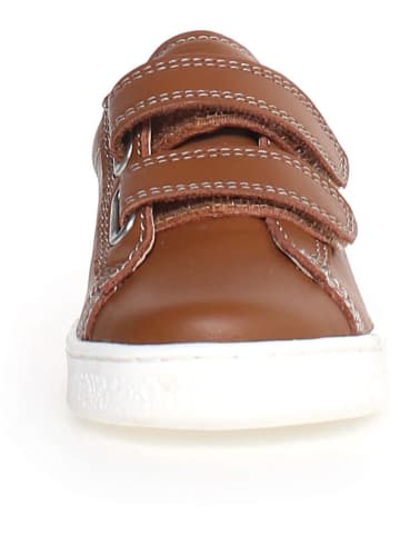 Naturino Skórzane sneakersy "Hasselt" w kolorze brązowym