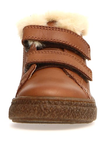 Naturino Skórzane sneakersy "Kaumis" w kolorze jasnobrązowym