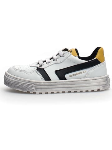 Naturino Leren sneakers "Ceonia" wit/zwart