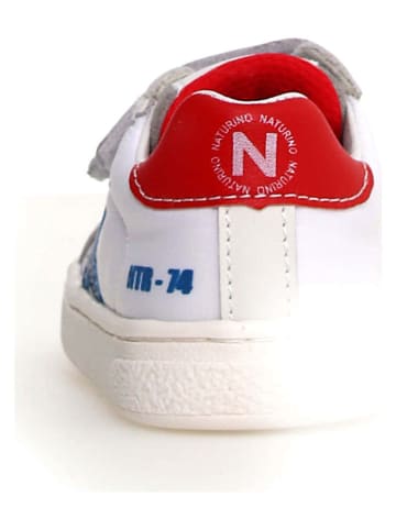 Naturino Skórzane sneakersy "Pinn" w kolorze białym