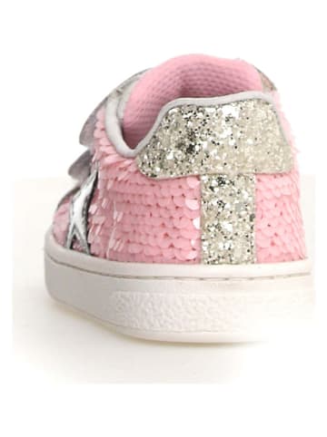 Naturino Leder-Sneakers "Pinn" in Weiß/ Rosa