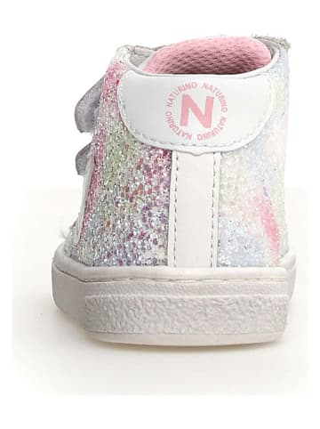 Naturino Skórzane sneakersy "Pinn" w kolorze białym