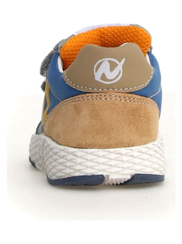 Naturino Skórzane sneakersy "Jesko 2" w kolorze szaro-niebieskim