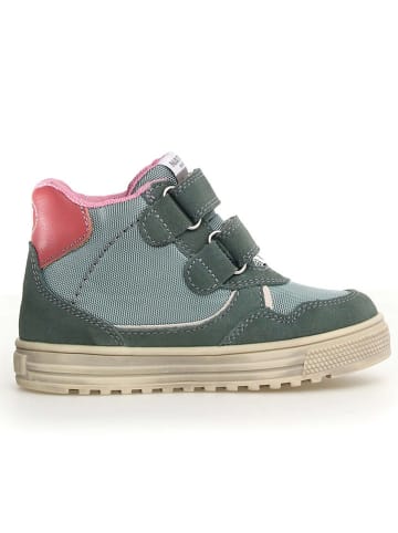 Naturino Leren sneakers "Hess 3" turquoise/roze