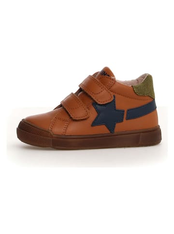 Naturino Leder-Sneakers "Singery" in Hellbraun